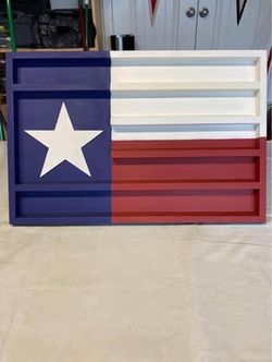 Texas Flag Challenge Coin Display