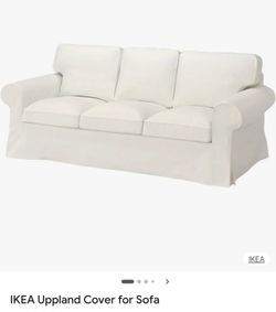 Uppland Bleking White sofa cover