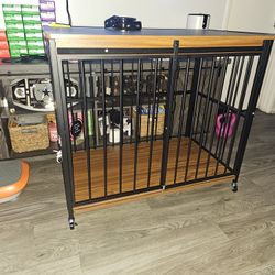 Dog Crate Furniture, 41" Wooden Dog Kennel