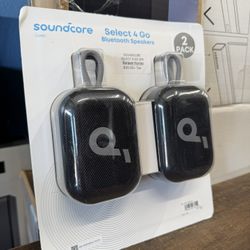 Soundcore Select 4 Go Bluetooth Speaker by Anker, 2-pack Bundle