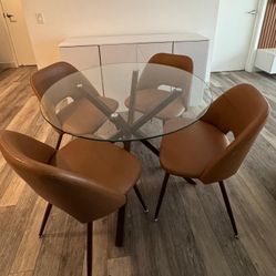 Dining Table With 4 Chair 