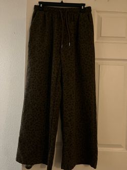 Brown and black pants