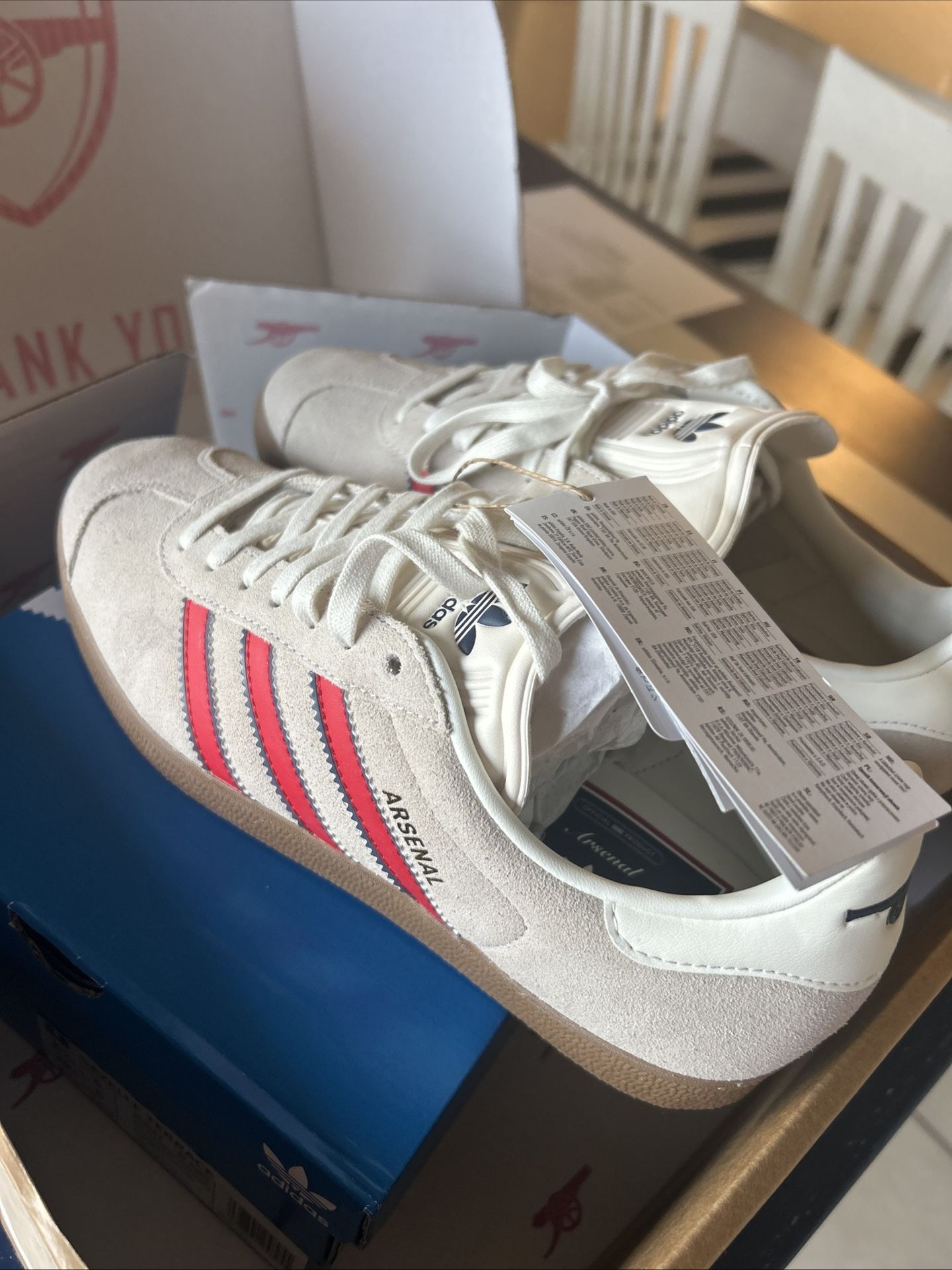 Arsenal adidas 24/25 Terrace Icons Gazelle Shoes