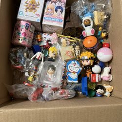 Huge Lot Of Anime Mini Figures 30+ New Blind Box Gashapan Japan
