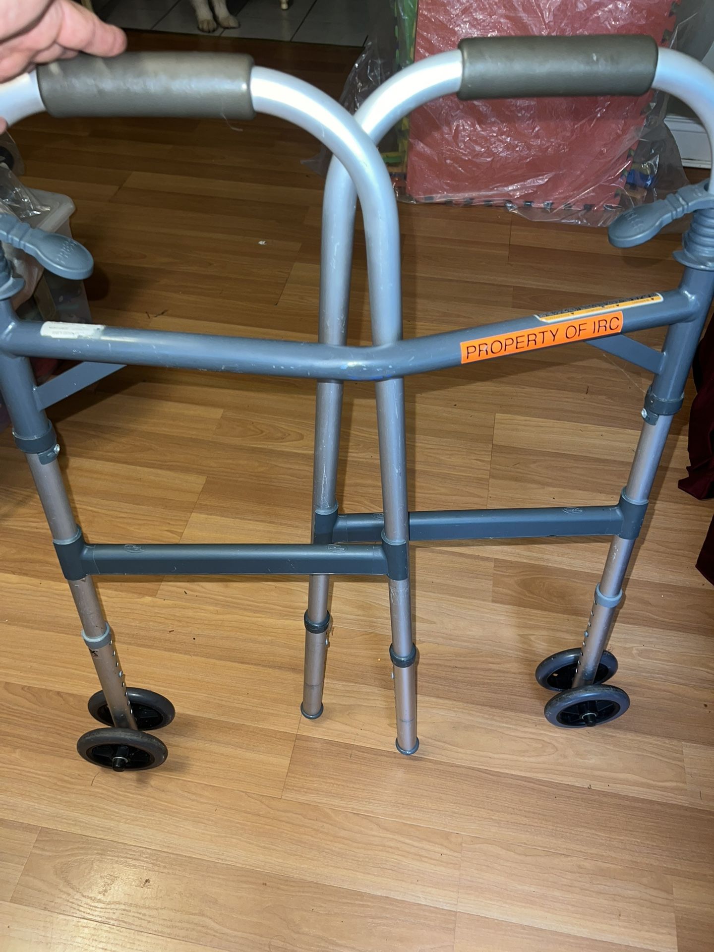 Invacare Folding Adult Walker with Wheels