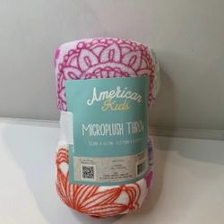 Multicolor Flowers Throw Blanket Super Soft 50x60”