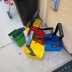 Lockncharge LNC10019 5 Slot 13 " Large Plastic Device Basket Set Of 5