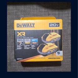 2) 5.0 Dewalt 20V Max POWERSTACK..batteries Battery
