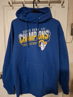 Team Apparel Los Angeles Rams NFL Football Hoodie Pullover Warm Up Jacket XL