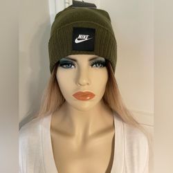Olive Green Nike Beanie
