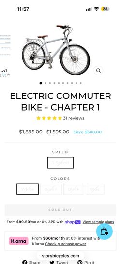 Storybike Commuter Electric bike