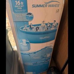 16 Ft X 42 In Inflatable Above Ground Pool