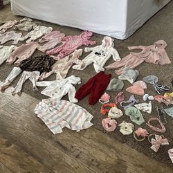 50+ Baby Girl Clothes And Accessory LOT 3-12 Months -