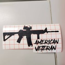 American Veteran Decal