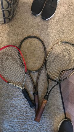 Tennis rackets assorted