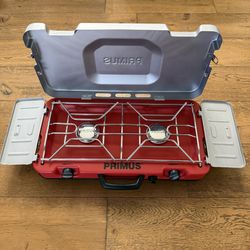 Primus Firehole 100 2 Burner Stove Camping 24,000 BTU New
