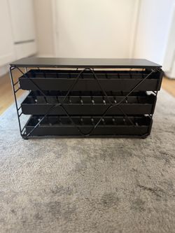 Modern Black 3-Tier Desk Organizer with Dra by wers β Space-Saving Storage