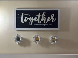 Together Is Our Favorite Place to Be Wooden Wall Sign – 42" x 18"