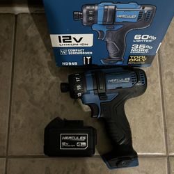 12 VOLT 1/4” COMPACT SCREWDRIVER WITH 12 VOLT 4 AH BATTERY 🔋 