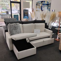 Pull Out Sofa Bed With Chaise And Storage