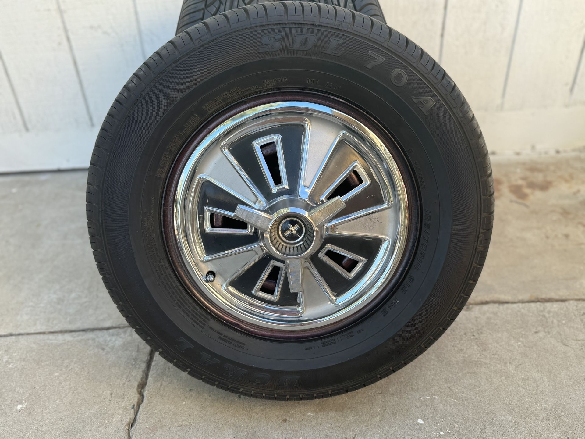 Original ‘66 Ford Mustang Rims With Tires
