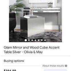 Mirrored Accent Table