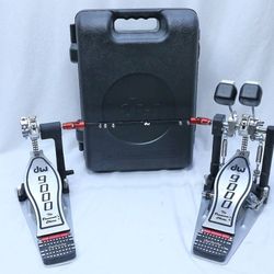 DW 9000 Double Bass Drum Pedal FANTASTIC! Great condition. Very low miles! 