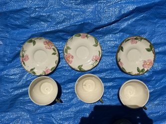 Franciscan Desert Rose Tea Cups and Saucers