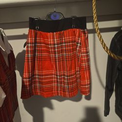 Plaid Skirt Set