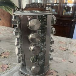 Revolving Spice Rack For Kitchen 
