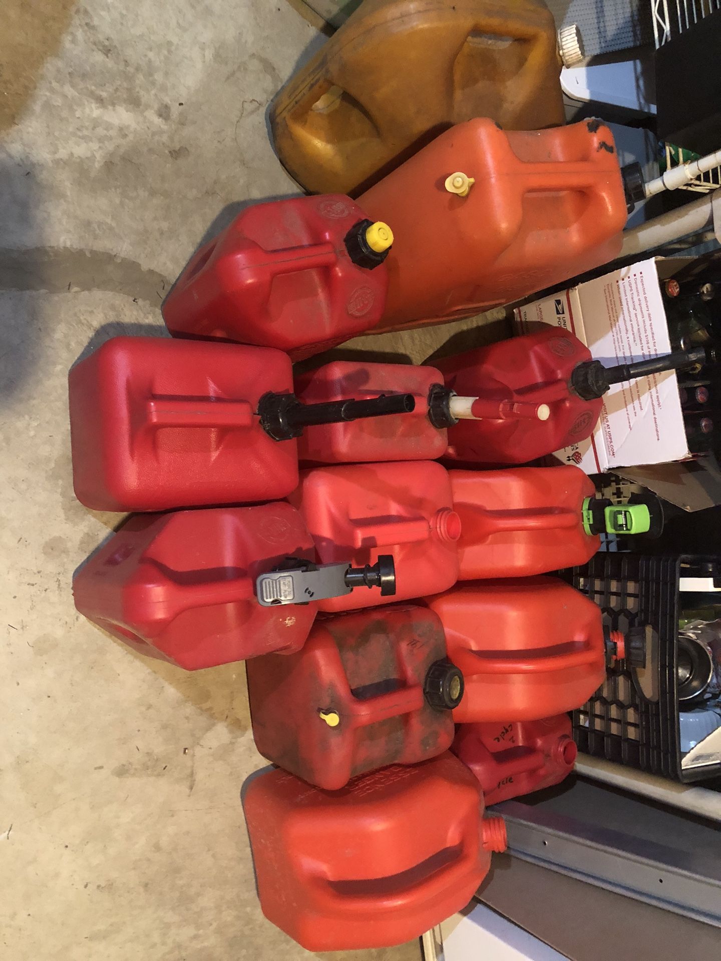 10 X 2.5 Gallon and 2 X 5 Gallons
