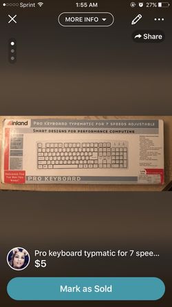Pro keyboard typmatic for 7 speed adjustable