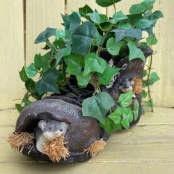 Resin Mice Boot Shoe Plant Flower Pot Outdoor Garden Courtyard Balcony Home Decor