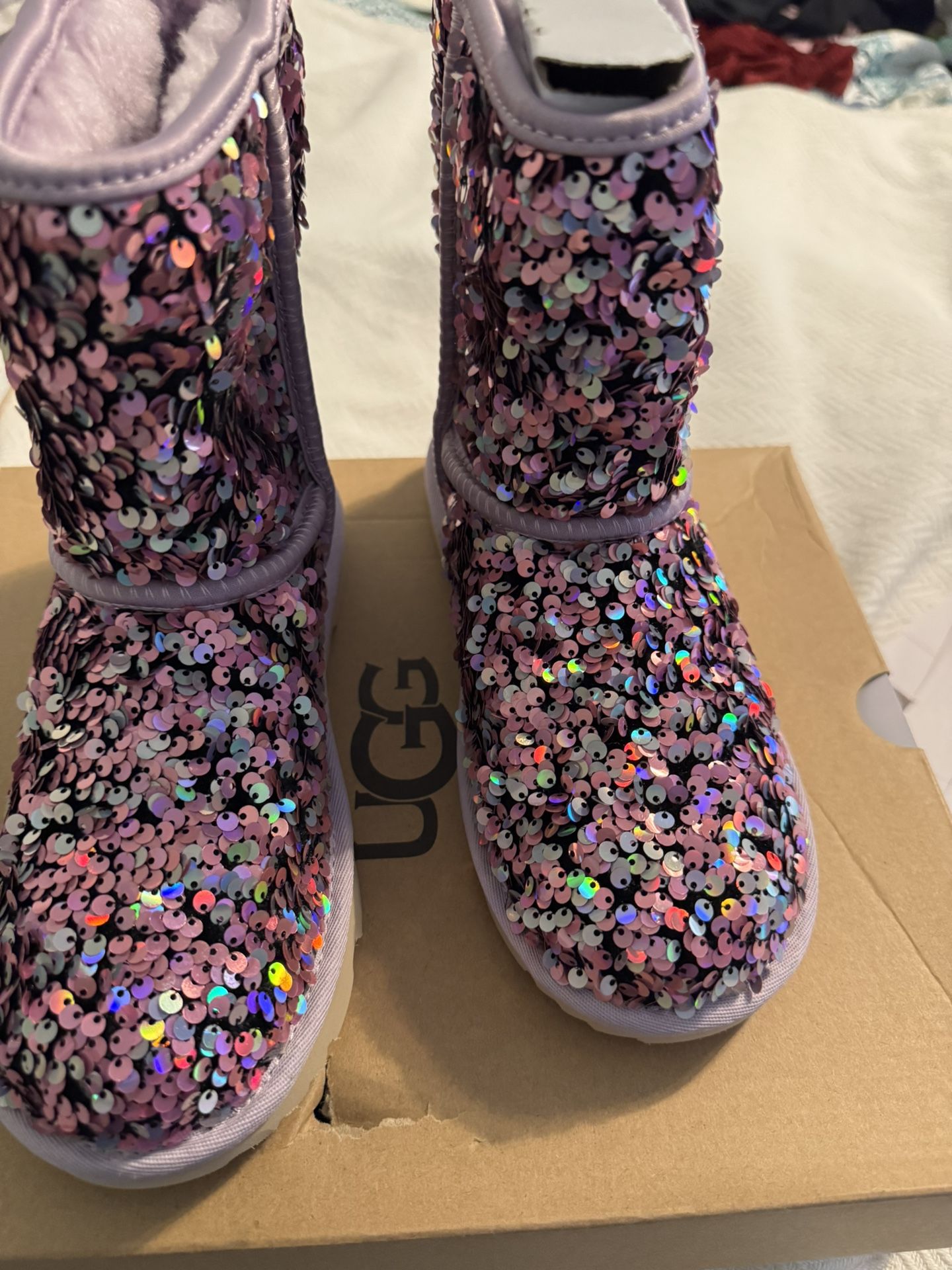 Girls Ugg Sequined Boots