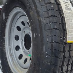 Tire trailer tire new 15 in