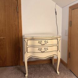 French Provincial Accent End Table Nightstand