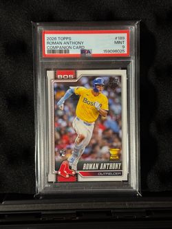 2026 Topps Roman Anthony RC Companion Card PSA 9