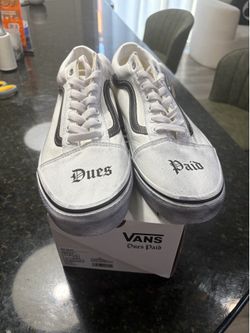 NEW Vans Old Skool Travis Barker Dues Paid White Men’s 36 Size 11 *SHIPS Today*