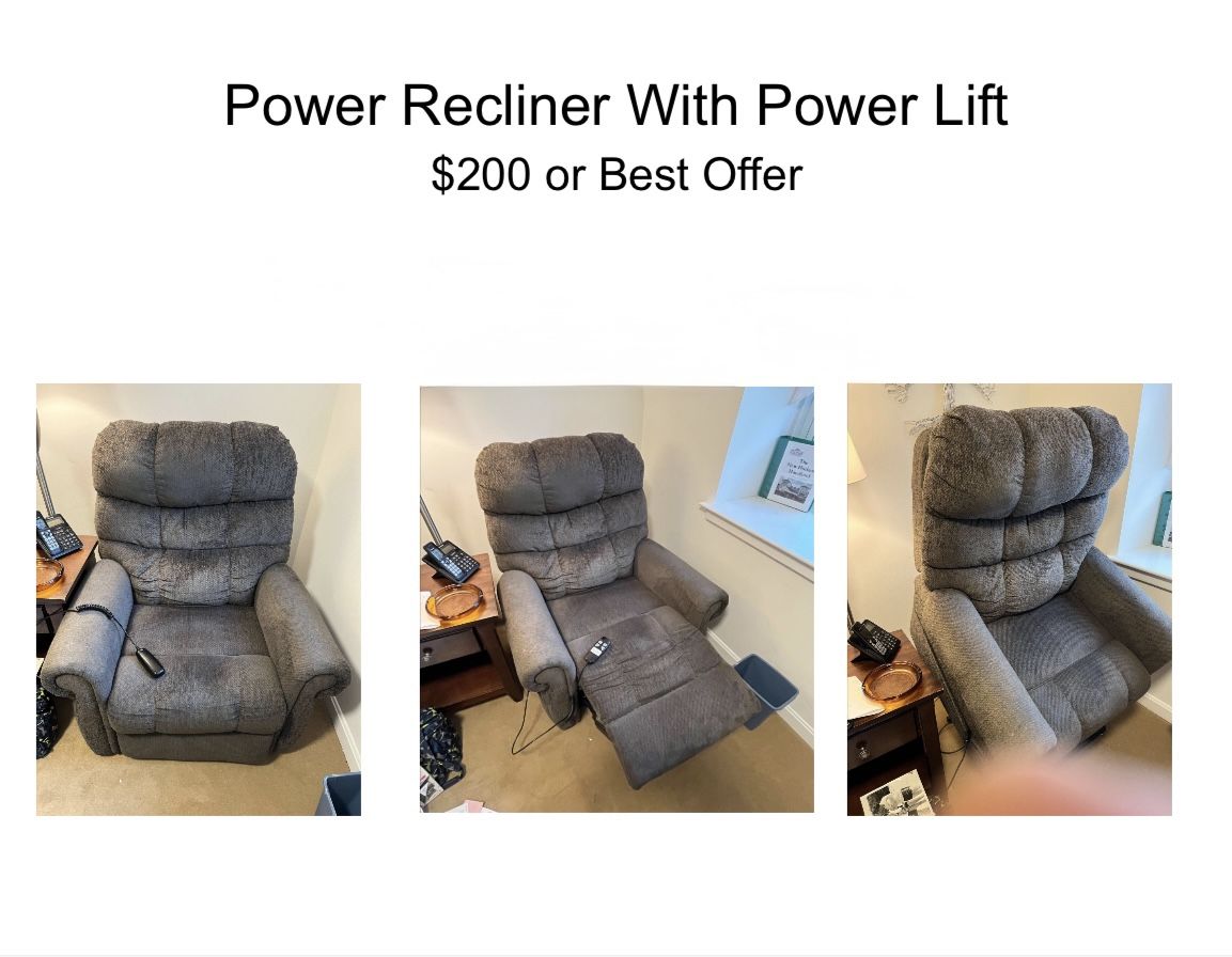 Power Recliner with Power Lift