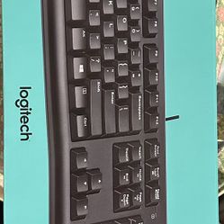 Logitech MK120 Wired Keyboard and Mouse Combo for Windows