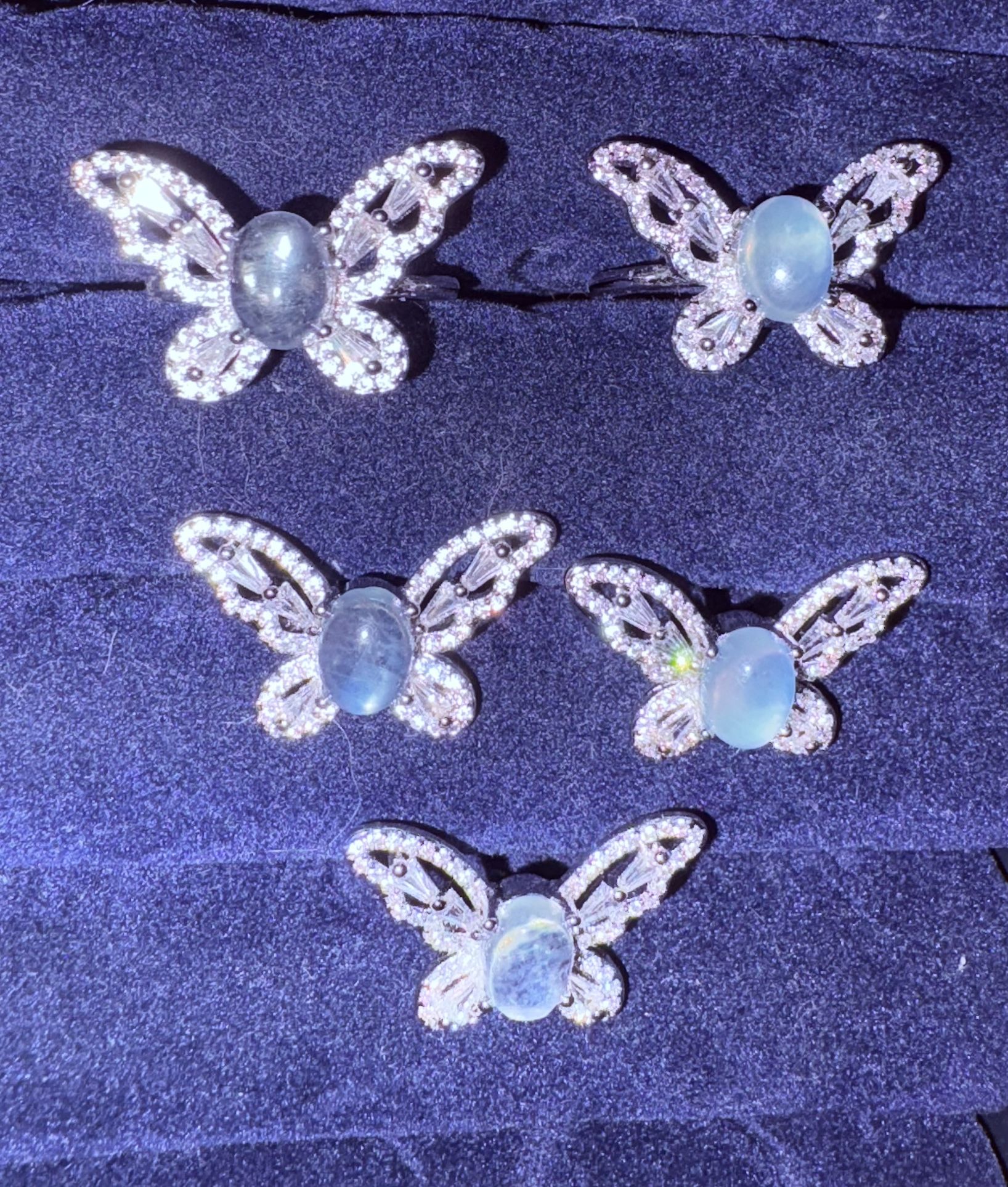 Butterfly Ring With Moonstone Accent