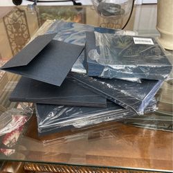 Dark Blue Metallic Invitations Kit