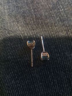 14k white gold earrings