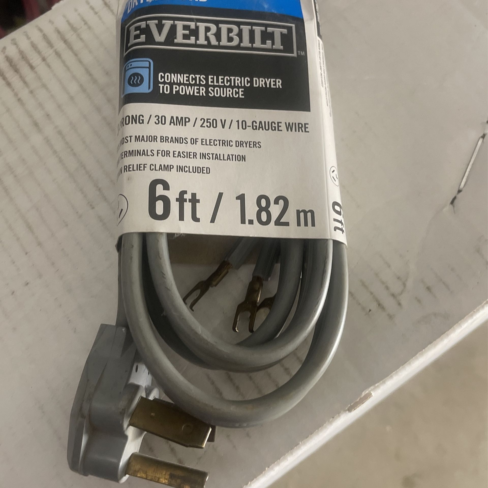 DRYER CORD 3 Prong 10 Gauge