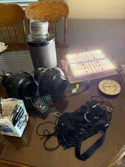 Indoor Grow starter Kit with LED Light and Carbon Filter