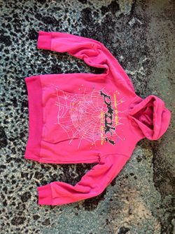 Pink Spider hoodie, small