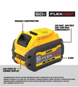 FLEXVOLT 20V/60V MAX Lithium-Ion 9.0Ah Battery
