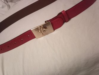 Gucci Red GG Belt
