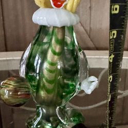 Murano Clown Holding Ball Perfect Condition 
