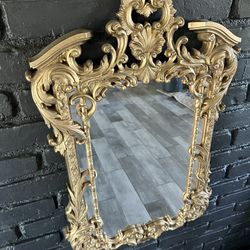 Ornate Gold Mirror - Syroco Style